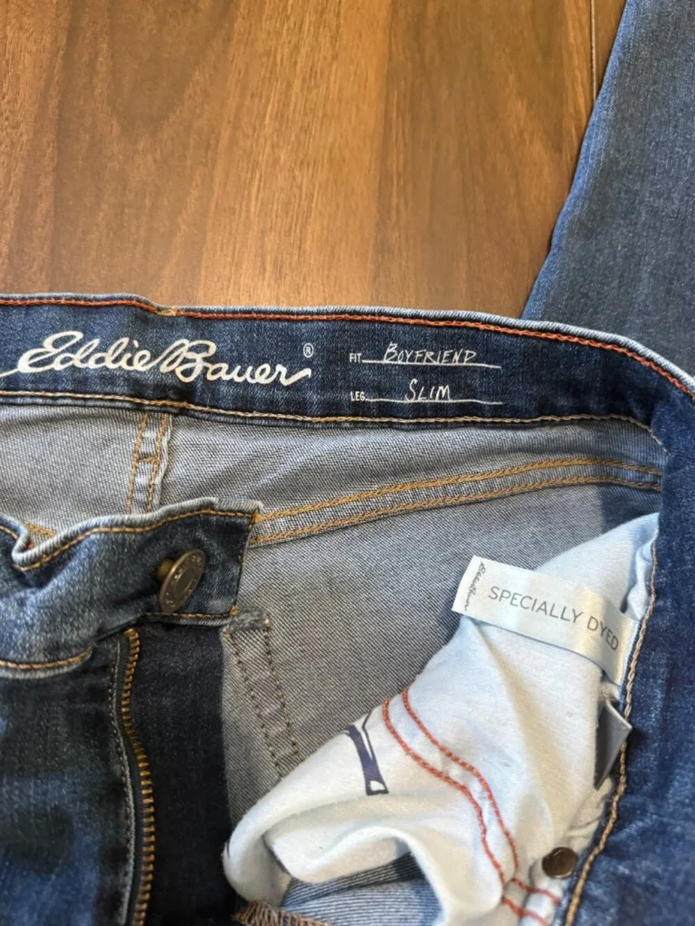 Eddie Bauer Women's Boyfriend Slim 6 - Picture 7 of 14